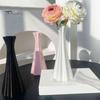 Piesă centrală elegantă pentru masă pentru sala de mese, vază modernă minimalistă, vază botanică pentru muguri imprimată 3D, piesă centrală cu plante artificiale, artistică contemporană