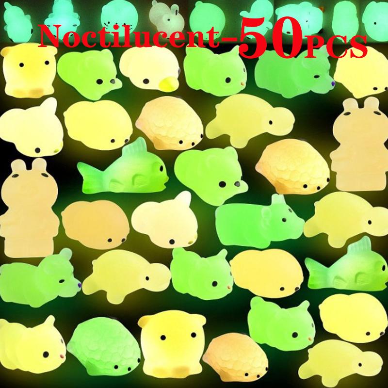 10/30/50 ks Kawaii Mochi Squishy hračky pomaly rastúce hračky na odbúranie stresu taška na darčeky k narodeninám párty darčeky pre deti balenie