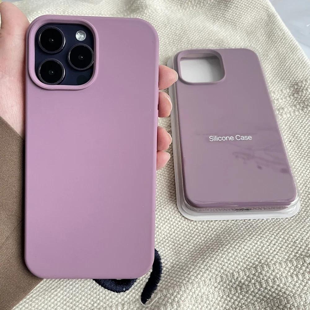 Többszínű Apple Eredeti 16 Pro Max Telefontok, Puha Szilikon Apple 16 15 14 13 12 készülékekhez Teljesen Körbefogó Ütésálló, Csúszásgátló Telefontok