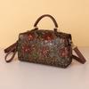 Soft Crocodile Pattern Women's Bag One Shoulder Boston Pillow Bag