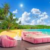 Wall Paper Coconut Tree Sea View Landscape Large Mural Living Room Sofa Bedroom Home Decor Wall Murals