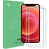 Set med 2 genomskinliga skyddsglas av härdat glas för iPhone 12 Pro (6,1")
