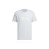 adidas Printed Letter Breathable Round Neck Short Sleeve T-Shirt Unisex T-Shirt Light-Blue JI9071