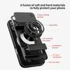 Rugged Shockproof Funda for iPhone 17 Pro Max / 17 Air 16 Plus Case Armor Rotatable Camera Lens Cover Ring Stand Capa Funda