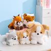 Meigehai Simulation Puppy, Red Panda, and Border Collie Plush Toy Cushion Gift