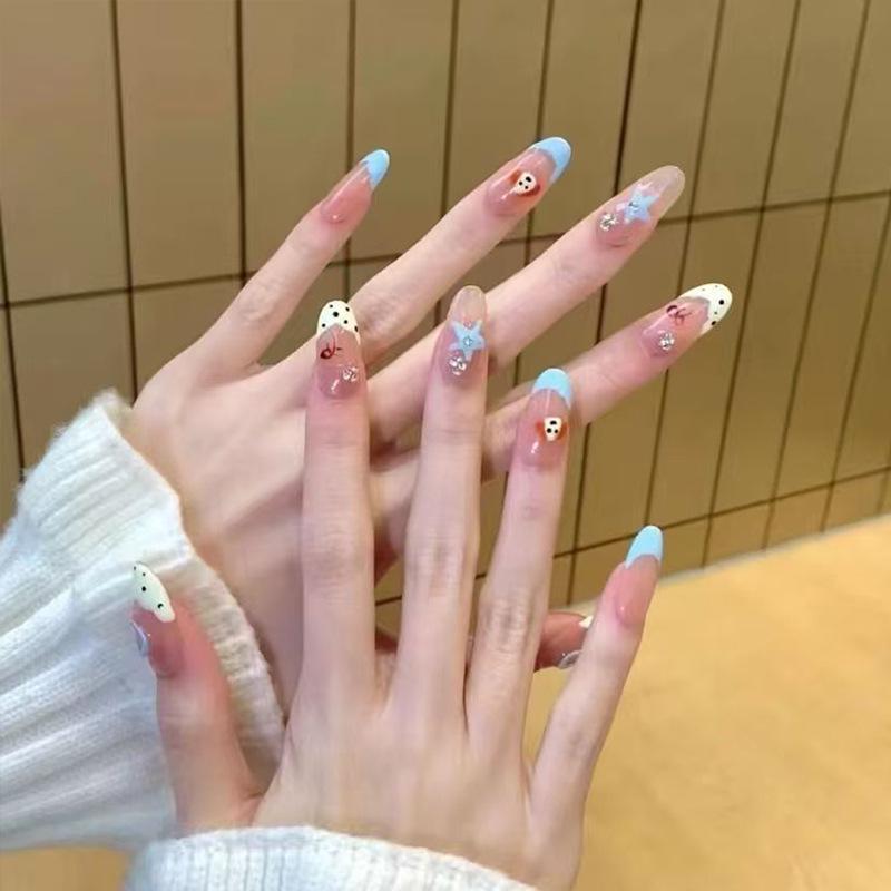 Gradient Amber Gold Foil Removable Nail Stickers - Autumn/Winter Collection