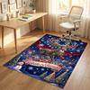 Covor de catifea de cristal cu tematică de Crăciun, personalizat cu nume/text, covoraș moale pentru podea, decor pentru casă