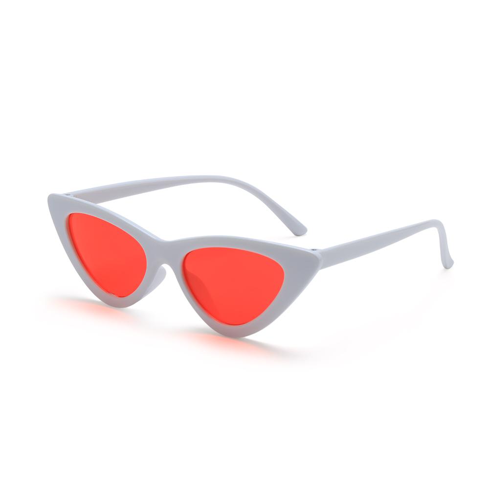 Lunettes de soleil œil de chat vintage Monture rectangulaire petite Protection UV400 Teintes rétro pour femmes hommes Lunettes de soleil d'extérieur