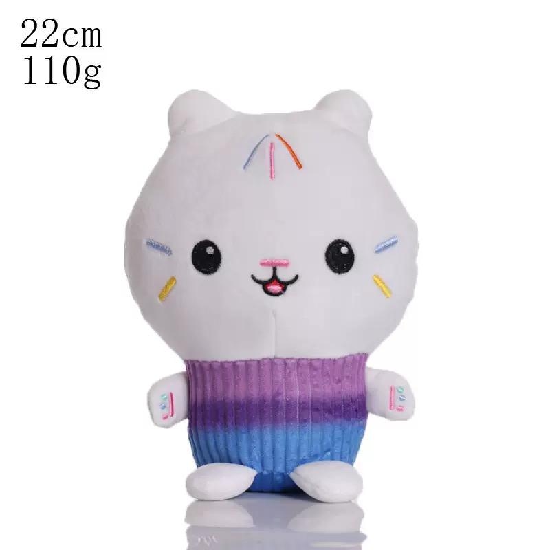 25cm 8Pcs Gabby Doll House Plush Toy Cartoon Stuffed Animal Mermaid Cat Mermaid Plush Doll Children's Christmas Gift