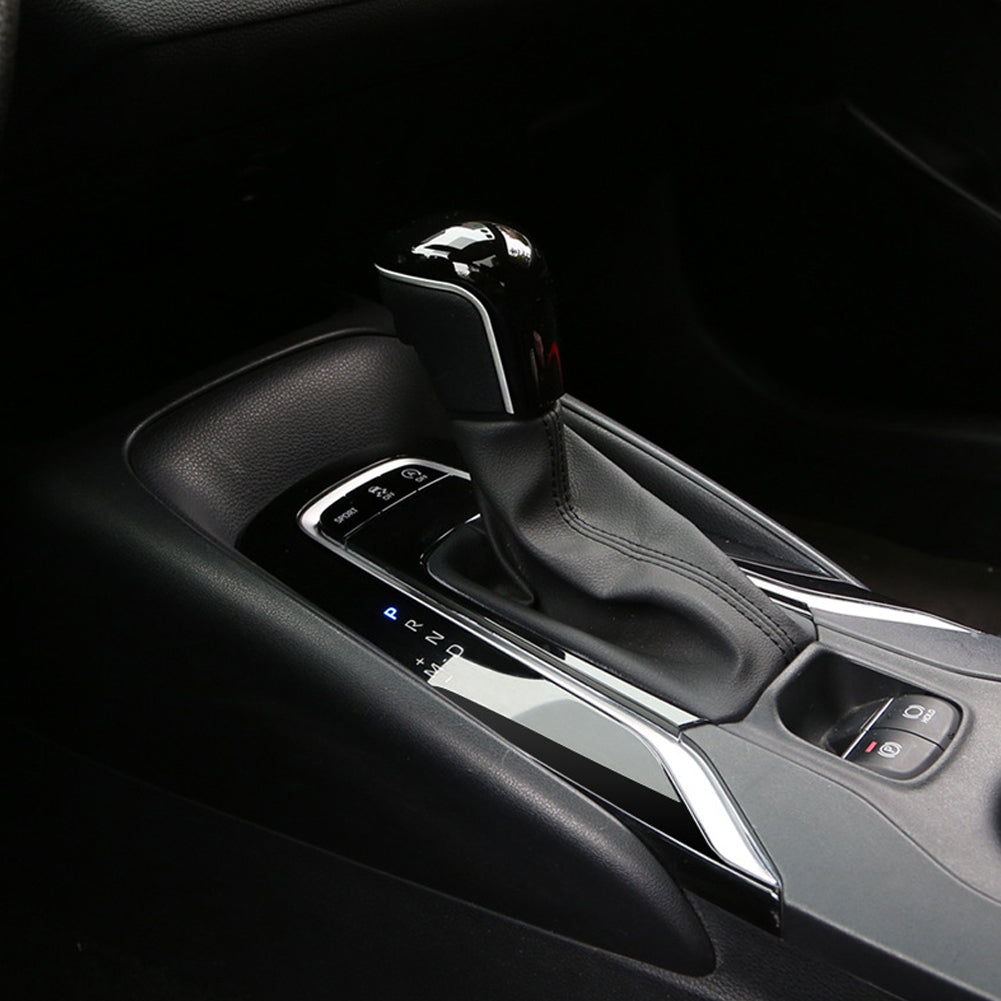 Car Interior Gear Shift Gear Head Cover Dual Color Gear Head Pasted Trim For Toyota Corolla 2019 2020 2021 Accessories