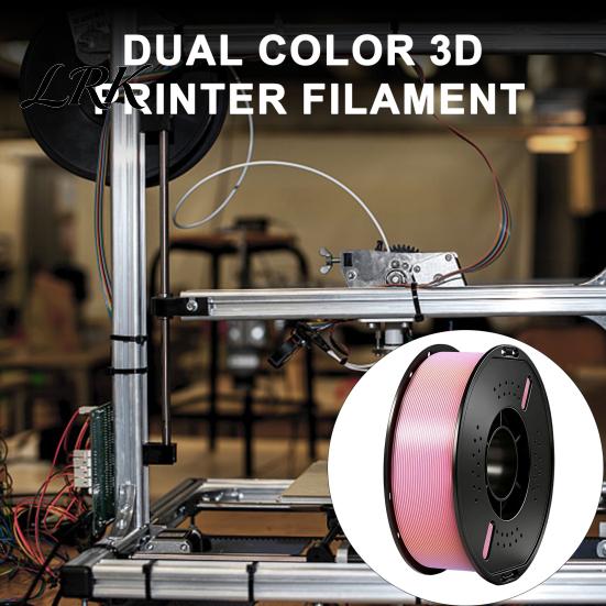 High Toughness Filament Rainbow Gradient Candy Color PLA Filament, Dimensional Accuracy +/-0.02mm, 1Kg Roll Spool 3D Printer 1.75mm for Most