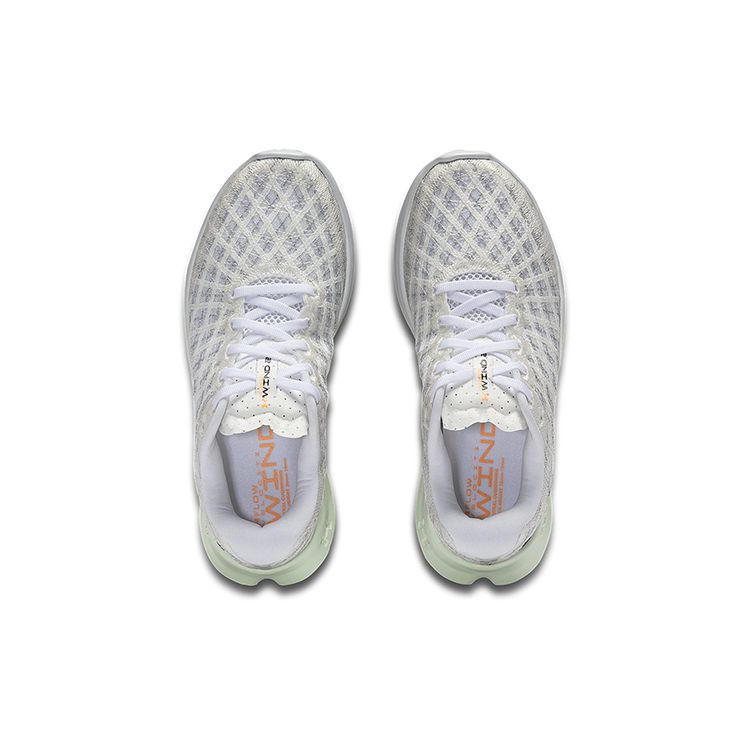 Under Armour Flow Velociti Wind 2 Comfortable Sports Fashion Fabric Low-Top Casual Running Shoes Women Sneaker White Black 3025662-105