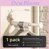 Abs Suction Cup Balcony Clothes Rack With Telescopic Hook For Home Organization