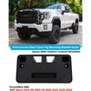 Front License Plate Frame for GMC Sierra 2500 HD 3500 HD 2020 2021 2022 2023 Front Bumper License Plate Holder Mounting Bracket Cover Replace#