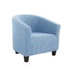 Jacquard Club Dining Chair Cover Elasticized Tub Chair Slipcover Solid Hued Sofa Covers Anti -Dirty Decor Couch Protector For Living Room