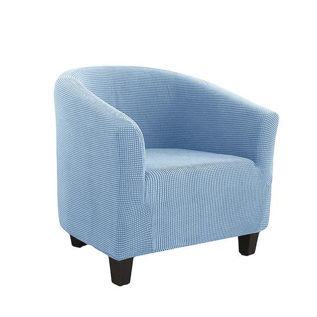 Jacquard Club Dining Chair Cover Elasticized Tub Chair Slipcover Solid Hued Sofa Covers Anti -Dirty Decor Couch Protector For Living Room