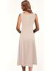 Europe America Summer Sleeveless Solid Color Dress - Slimming & Flattering.