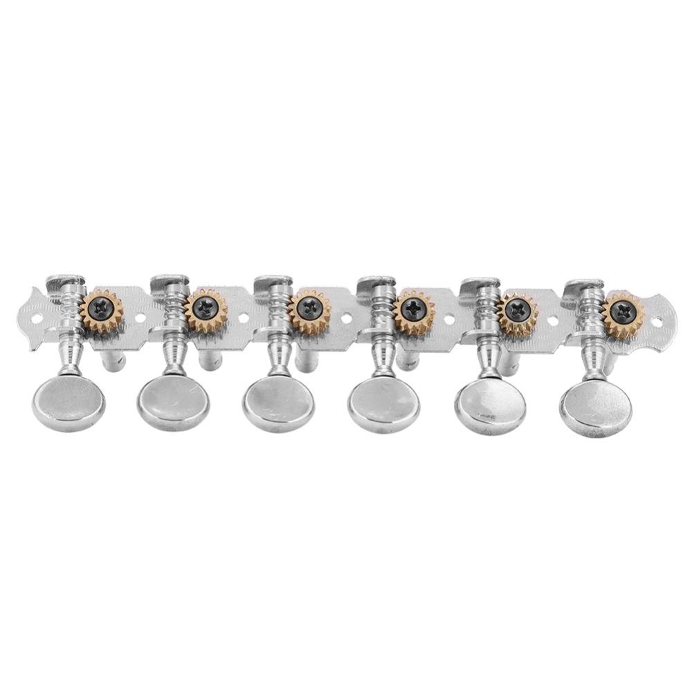 Metal Open Tuners 6L6R Configuration 12 String Guitar Parts Machine Heads For Guitar Repair