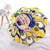 1pc Minions SpongeBob Automatic Umbrella   8 Rib Portable Folding Black Iron Frame for Outdoor, Beach, Travel, Beach Umbrella, Decorative Umbrella
