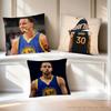 Federa per Cuscino Giocatore di Basket Quadrata Cuscino Copricuscino Decorazione Camera da Letto Divano Soggiorno Casuale S-Stephen C-Curry Federa per Cuscino