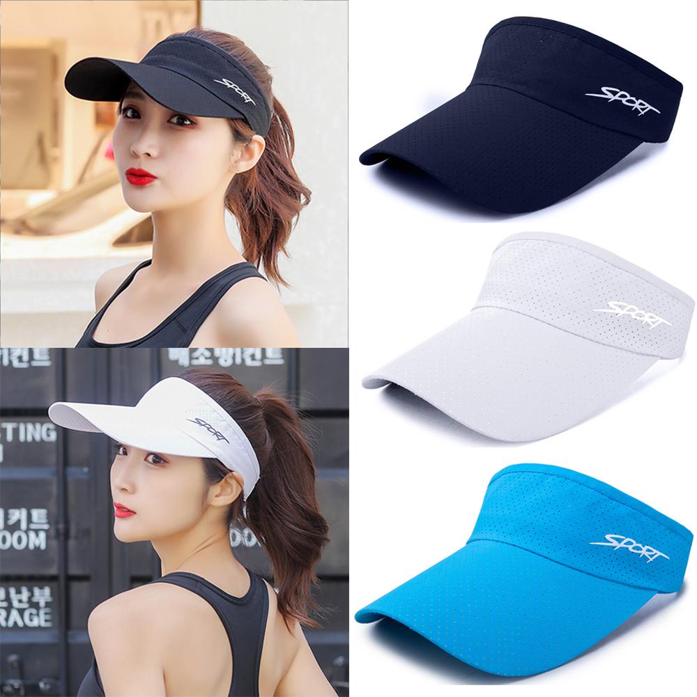 Men Women Sport Headband Running Breathable Sports Visor Baseball Cap Beach Hat Sun Hat