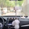 Crystal Car Pendant Diamond-studded Car Interior Creative Car Rearview Mirror Rubik's Cube Pendant