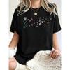 All Kinds Of Beautiful Flowers Printed T-Shirt Women Cotton Loose T Shirts Summer Clothing Comfortable Y2K Streetwear