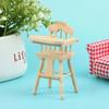 1:12 Dollhouse Mini Dining Chair High Chair Baby Dining Chair Kichen Decor Toy