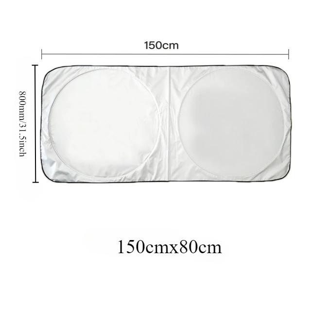 Windshield Visor, Sun Canopy, Sun Shield, UV Protection Baffle Front Window, with Foldable Sun Canopy