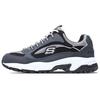 Stamina Mesh Fabric Comfortable Versatile Shock Absorbing Durable Breathable Low Top Dad Shoes Men Sneaker Black 51286-NVBK