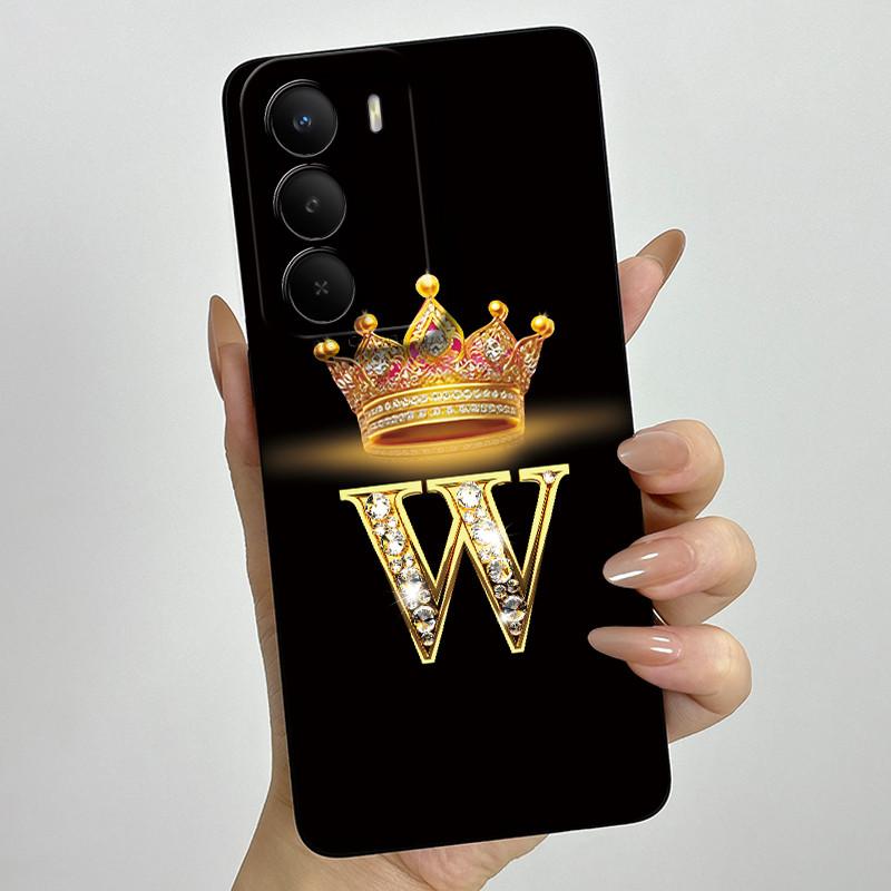 Phone Case For Realme C71 2025 Cover Luxury Crown Letters Soft Silicone Shell Shockproof Bumper for Oppo realme C71 C 71 4G Etui