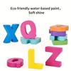 Colorful Alphabet Number Wooden Puzzles Montessori Toys Shape Matching Games for Preschool Children Early Education Kids Juguete