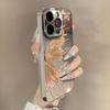 Golden Butterfly for Apple 16 Promax Personality 15 New Style 14 Mobile Phone Case for IPhone 13 Mirror Creative 12