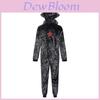 Stranger Things Demogorgon Cosplay Pajama Set With Plush Fabric For Adults And Kids