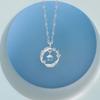 Light Feather Moonstone Pendant Girls Feather Necklace Ins Wind Niche Design Temperament Clavicle Chain
