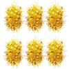 6 Pcs Cheerleading Pom Poms Elastic Wristband Ponytail Holder Hair Ropes Party Costume Gifts Bulk for Team Celebration Volleyball Game