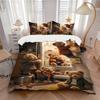 3pcs Anime Teddy Bear Bedding Set - Includes One Quilt Cover and Two Pillowcases (No Core) - Perfect for Bedroom and Guest Room Decoration,