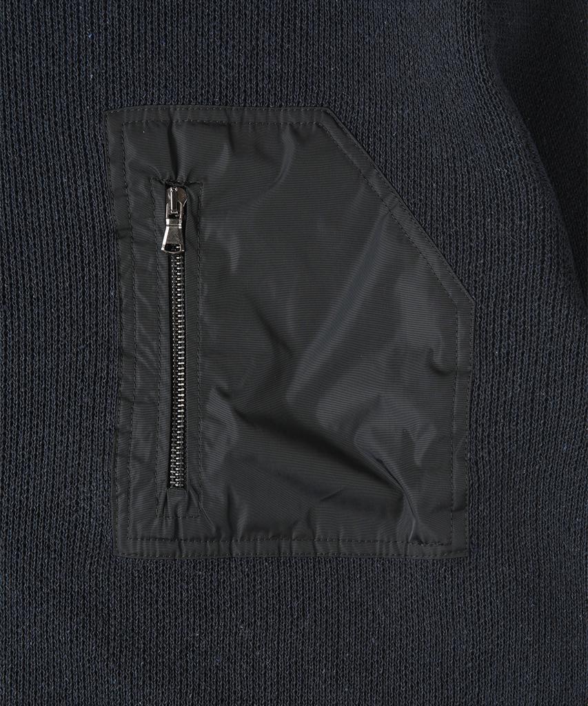 PANICALE Navy Wool Blend Pocket Sweater