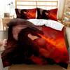 Flying Dragon Duvet Cover Microfiber Ancient Wild Animal Bedding Set Gothic Theme Monster Comforter Cover For Children Boys Teen