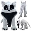 Nightmare Cat Big Mouth Purple Dog Plush Smiling Critters Plushies Toy Stuffed Animals Green Big Mouth Cat Toys For Kids Gifts