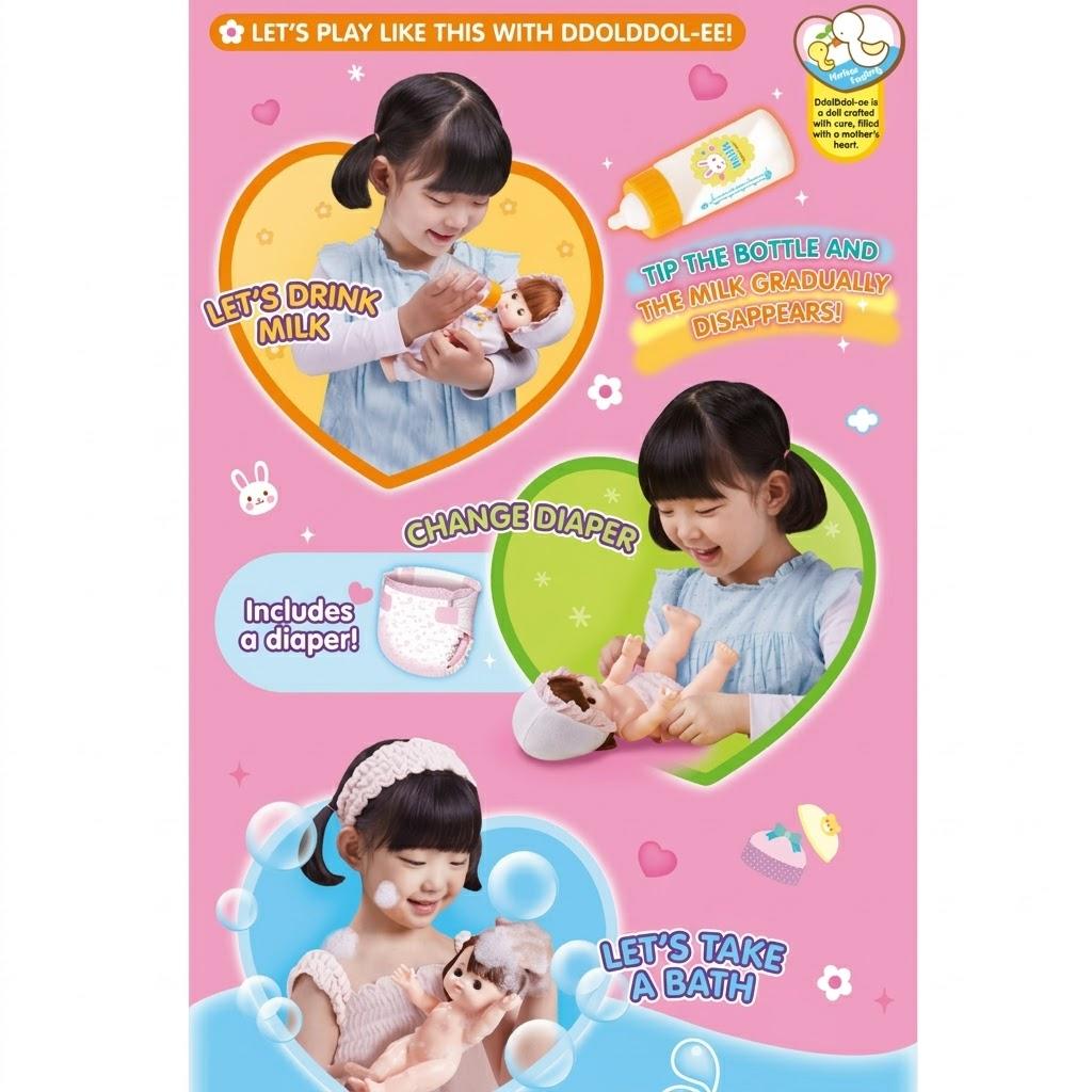 [Mimi World Official] Crybaby DdolDdolE Interactive Doll / DdolDdolE Mommy Role Play Set, Korean Toys