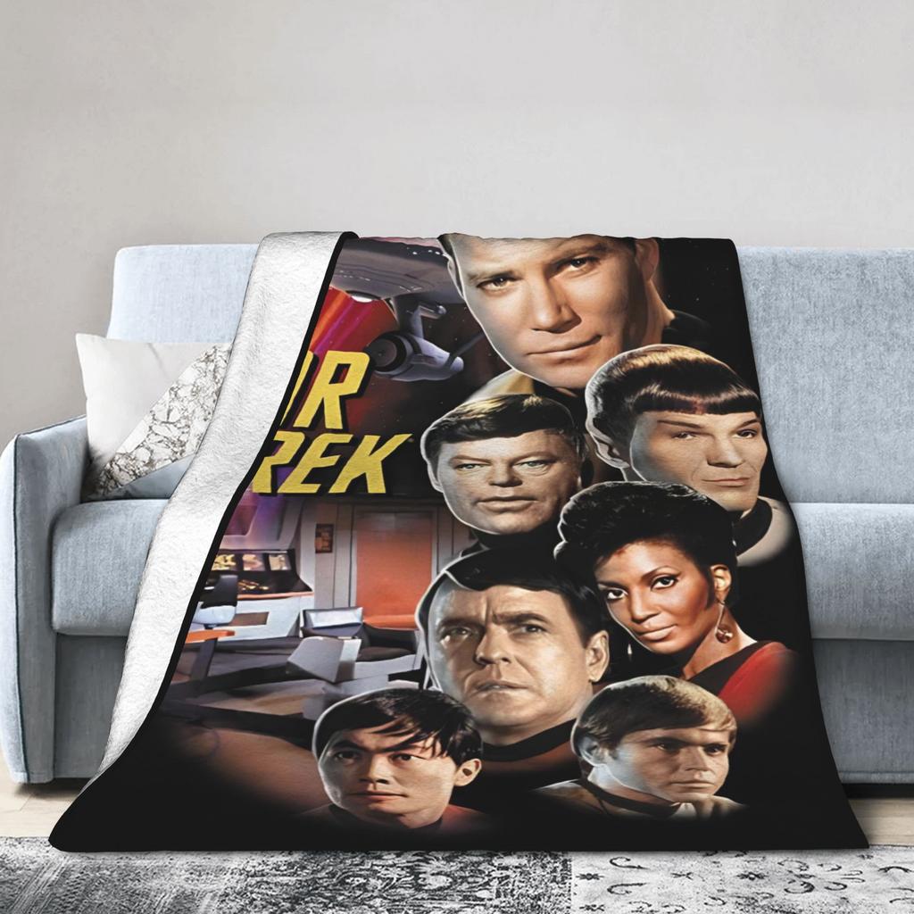 Star Trek Skupiny Super Teplé Deky Hvězdná Flotila Film Cestování Plyšová Přehozová Deku Pohovka Křeslo Flanelová Přehoz na Postel Potah na Rozkládací Pohovku