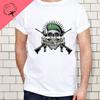 Til Valhalla Cotton T-Shirt  American Beard Warrior Tactical Skull Unisex T Shirt Short Sleeve O-Neck T-shirt Casual Men’s Top