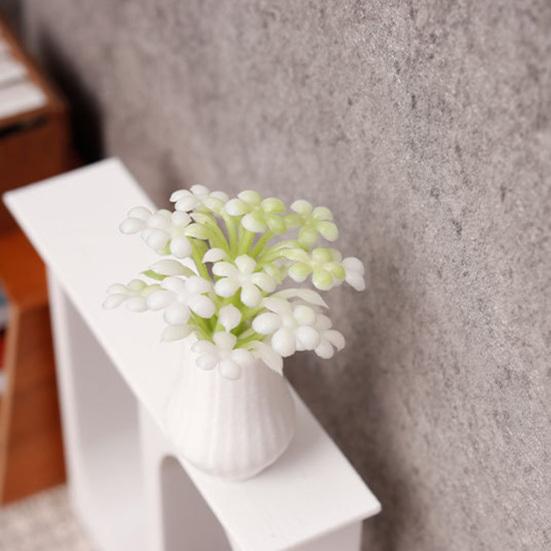 Mini Vaso e Flores 1:Vaso em Escala 12 Miniatura Pequeno Centro de Mesa Vaso de Flores para Mansão de Bonecas Decoração de Sala de Estar