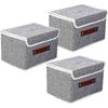 Large Foldable Storage Box With Lid Collapsible Fabric Storage Box Storage Basket Cube Organiser Bins With Sturdy Handles For Shelf Wardrobe Close