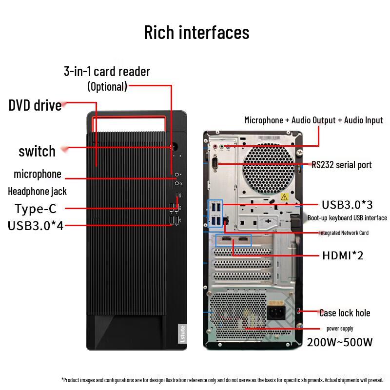 Lenovo KaiTian M740J Domestic Innovation Desktop PC for Business and AI Workstations (CN version)