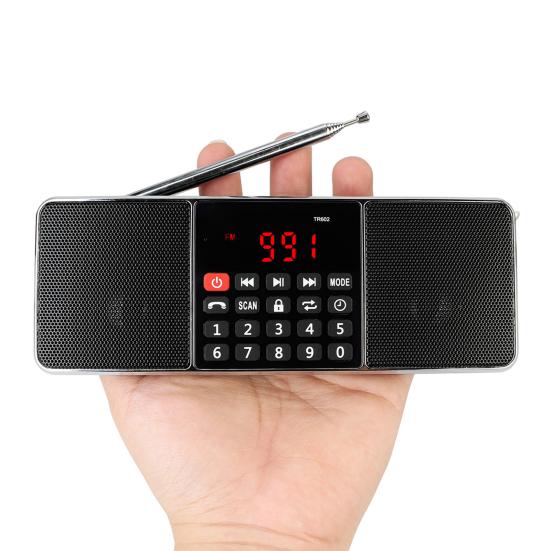 Retekess TR602 Digital Radio Portable LED Display Hands-free Stereo Speaker FM/AM Bluetooth-compatible Radio