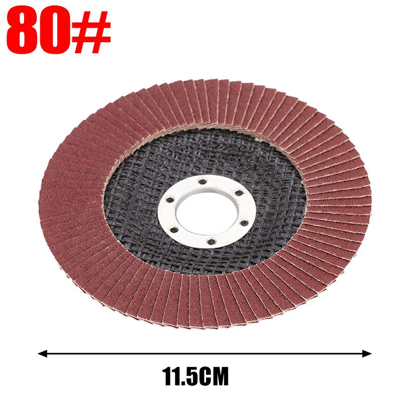 1/5Pcs 4.5inch Flap Discs 40 60 80 120 Grit for Angle Grinder Polishing Sanding Wheel Grinding Wheels Welding Tools Red Sand