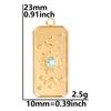 6pcs Real Gold Plated Sun Charms For Jewelry Making Supplies Stainless Steel Charm Pendants Heart Moon Thread Sunshine Material