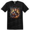 Wolverine Old Man Logan T Shirt Fiery Claw Hero Graphic Art Collectors Tee